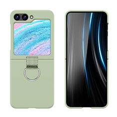 Funda Dura Plastico Rigida Carcasa Mate Frontal y Trasera 360 Grados Z03L para Samsung Galaxy Z Flip5 5G Menta Verde