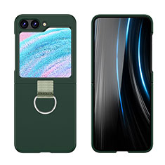 Funda Dura Plastico Rigida Carcasa Mate Frontal y Trasera 360 Grados Z03L para Samsung Galaxy Z Flip5 5G Verde