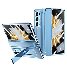 Funda Dura Plastico Rigida Carcasa Mate Frontal y Trasera 360 Grados ZL3 para Huawei Honor Magic V2 Ultimate 5G Azul