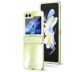 Funda Dura Plastico Rigida Carcasa Mate Frontal y Trasera 360 Grados ZL8 para Samsung Galaxy Z Flip5 5G Verde