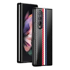 Funda Dura Plastico Rigida Carcasa Mate H01 para Samsung Galaxy Z Fold4 5G Negro