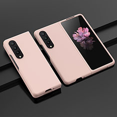 Funda Dura Plastico Rigida Carcasa Mate H04 para Samsung Galaxy Z Fold4 5G Oro Rosa