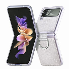 Funda Dura Plastico Rigida Carcasa Mate H05 para Samsung Galaxy Z Flip4 5G Blanco