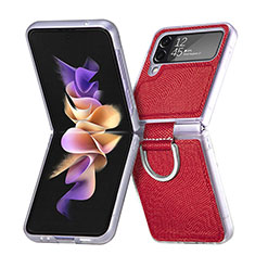 Funda Dura Plastico Rigida Carcasa Mate H05 para Samsung Galaxy Z Flip4 5G Rojo