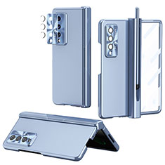 Funda Dura Plastico Rigida Carcasa Mate H08 para Samsung Galaxy Z Fold3 5G Azul