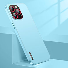 Funda Dura Plastico Rigida Carcasa Mate JL1 para Apple iPhone 13 Pro Max Azul Cielo