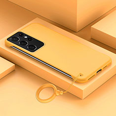 Funda Dura Plastico Rigida Carcasa Mate JS1 para Samsung Galaxy Note 20 Ultra 5G Amarillo