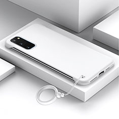 Funda Dura Plastico Rigida Carcasa Mate JS1 para Samsung Galaxy S20 5G Blanco