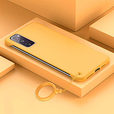 Funda Dura Plastico Rigida Carcasa Mate JS1 para Samsung Galaxy S20 FE 5G Amarillo