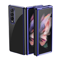 Funda Dura Plastico Rigida Carcasa Mate L01 para Samsung Galaxy Z Fold3 5G Azul