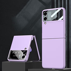 Funda Dura Plastico Rigida Carcasa Mate L02 para Samsung Galaxy Z Flip3 5G Morado