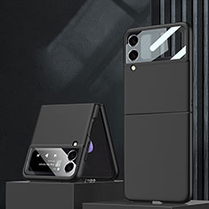 Funda Dura Plastico Rigida Carcasa Mate L02 para Samsung Galaxy Z Flip3 5G Negro