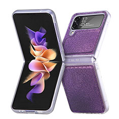 Funda Dura Plastico Rigida Carcasa Mate L04 para Samsung Galaxy Z Flip4 5G Morado