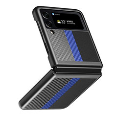 Funda Dura Plastico Rigida Carcasa Mate L05 para Samsung Galaxy Z Flip4 5G Azul