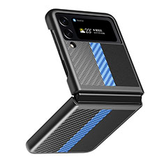 Funda Dura Plastico Rigida Carcasa Mate L05 para Samsung Galaxy Z Flip4 5G Azul Cielo