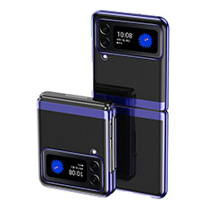 Funda Dura Plastico Rigida Carcasa Mate L07 para Samsung Galaxy Z Flip3 5G Azul