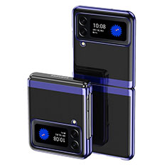 Funda Dura Plastico Rigida Carcasa Mate L08 para Samsung Galaxy Z Flip4 5G Azul