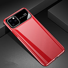 Funda Dura Plastico Rigida Carcasa Mate M01 para Apple iPhone 11 Pro Rojo