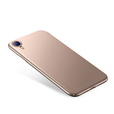 Funda Dura Plastico Rigida Carcasa Mate M01 para Apple iPhone XR Oro