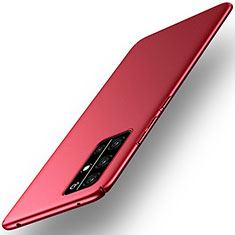 Funda Dura Plastico Rigida Carcasa Mate M01 para Huawei Honor 30S Rojo