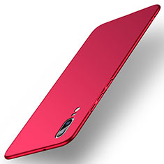 Funda Dura Plastico Rigida Carcasa Mate M01 para Huawei P20 Rojo
