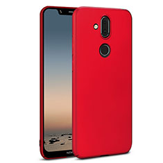 Funda Dura Plastico Rigida Carcasa Mate M01 para Nokia 7.1 Plus Rojo
