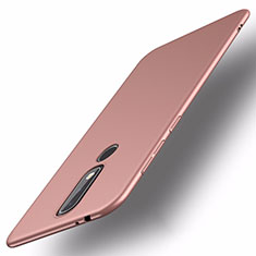 Funda Dura Plastico Rigida Carcasa Mate M01 para Nokia X5 Oro Rosa