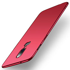 Funda Dura Plastico Rigida Carcasa Mate M01 para OnePlus 6 Rojo