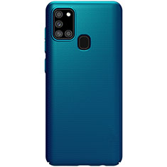 Funda Dura Plastico Rigida Carcasa Mate M01 para Samsung Galaxy A21s Azul
