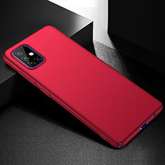 Funda Dura Plastico Rigida Carcasa Mate M01 para Samsung Galaxy A51 4G Rojo