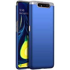 Funda Dura Plastico Rigida Carcasa Mate M01 para Samsung Galaxy A80 Azul