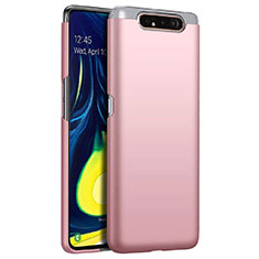 Funda Dura Plastico Rigida Carcasa Mate M01 para Samsung Galaxy A80 Oro Rosa