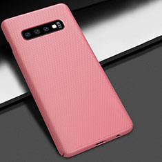Funda Dura Plastico Rigida Carcasa Mate M01 para Samsung Galaxy S10 Plus Oro Rosa