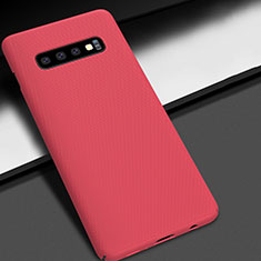 Funda Dura Plastico Rigida Carcasa Mate M01 para Samsung Galaxy S10 Plus Rojo