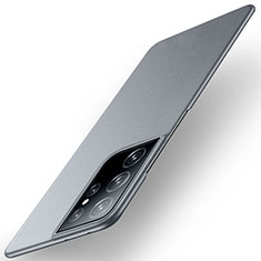 Funda Dura Plastico Rigida Carcasa Mate M01 para Samsung Galaxy S21 Ultra 5G Gris