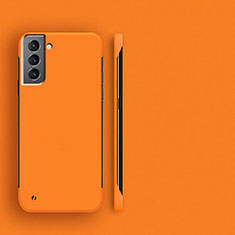 Funda Dura Plastico Rigida Carcasa Mate M01 para Samsung Galaxy S23 Plus 5G Naranja