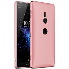 Funda Dura Plastico Rigida Carcasa Mate M01 para Sony Xperia XZ2 Oro Rosa