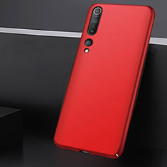 Funda Dura Plastico Rigida Carcasa Mate M01 para Xiaomi Mi 10 Rojo