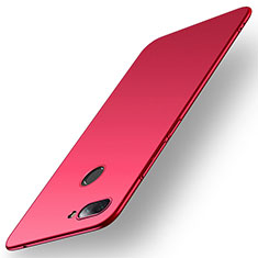 Funda Dura Plastico Rigida Carcasa Mate M01 para Xiaomi Mi 8 Lite Rojo