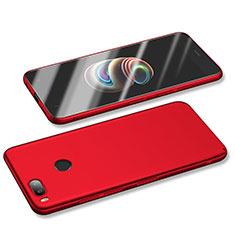 Funda Dura Plastico Rigida Carcasa Mate M01 para Xiaomi Mi A1 Rojo