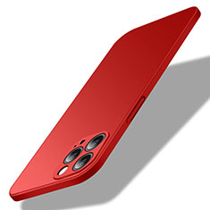 Funda Dura Plastico Rigida Carcasa Mate M02 para Apple iPhone 13 Pro Rojo