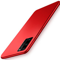 Funda Dura Plastico Rigida Carcasa Mate M02 para Huawei Honor 30 Pro+ Plus Rojo