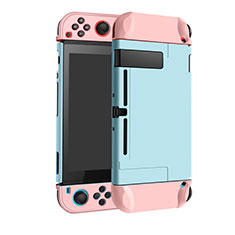 Funda Dura Plastico Rigida Carcasa Mate M02 para Nintendo Switch Azul Cielo