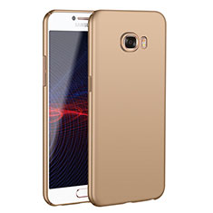 Funda Dura Plastico Rigida Carcasa Mate M02 para Samsung Galaxy C7 SM-C7000 Oro