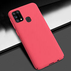 Funda Dura Plastico Rigida Carcasa Mate M02 para Samsung Galaxy M21s Rojo