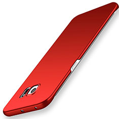 Funda Dura Plastico Rigida Carcasa Mate M02 para Samsung Galaxy S6 Edge SM-G925 Rojo