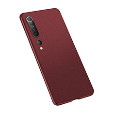Funda Dura Plastico Rigida Carcasa Mate M02 para Xiaomi Mi 10 Rojo Rosa