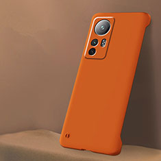 Funda Dura Plastico Rigida Carcasa Mate M02 para Xiaomi Mi 12S 5G Naranja