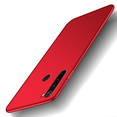Funda Dura Plastico Rigida Carcasa Mate M02 para Xiaomi Redmi Note 8 (2021) Rojo