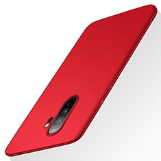 Funda Dura Plastico Rigida Carcasa Mate M02 para Xiaomi Redmi Note 8 Pro Rojo